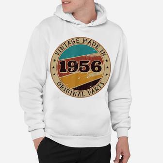 65Th Birthday Retro Vintage 65 Years Old Made In 1956 Gift Hoodie | Crazezy DE