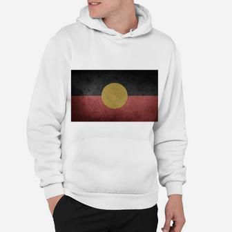 Aboriginal Flag T Shirt Vintage Distressed Retro Look Sweatshirt Hoodie | Crazezy