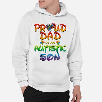 Autism Awareness Family Proud Dad Of Autistic Son Hoodie | Crazezy UK