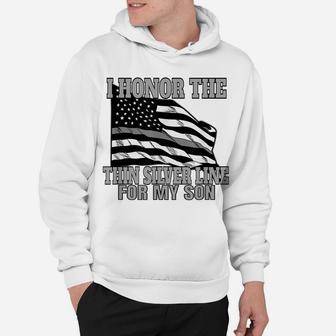 Corrections Officer Mom Dad Father Mother Flag Gift Hoodie | Crazezy