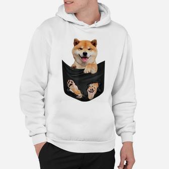 Cute Shiba Inu In Your Pocket Akita Dog Lover Owner Hoodie | Crazezy DE