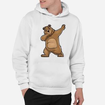 Dabbing Bear Funny Meme Bears Dab Dance Gifts Kids Hoodie | Crazezy CA