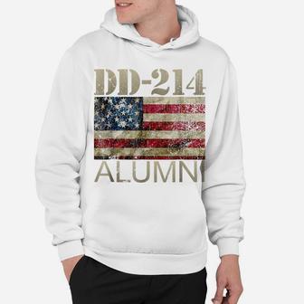 Dd-214 Army Alumni Vintage American Flag T Shirt Hoodie | Crazezy