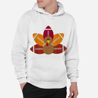 Funny Baby Turkey And Football Balls Sport Lovers Hoodie | Crazezy