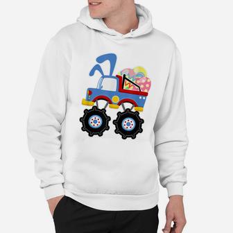 Funny Monster Truck Easter Shirts Kids Boys Toddler Hoodie | Crazezy CA