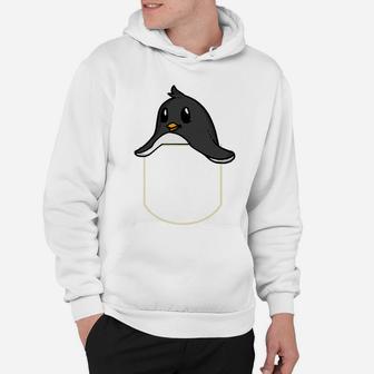 Funny Penguin In The Pocket Gift Penguins Pocket Hoodie | Crazezy DE