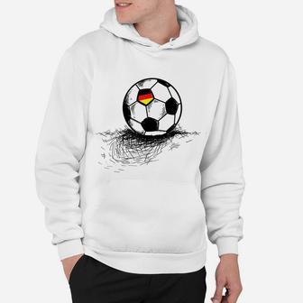 Germany Soccer Ball Flag Jersey - German Football Gift Hoodie | Crazezy