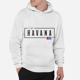Havana City Cuba Cuban Flag Sweatshirt Hoodie | Crazezy DE