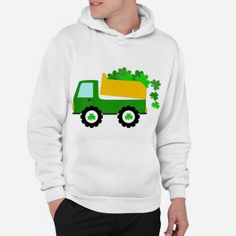 Kids Kids St Patricks Day Shirts, Irish Shamrock Boys Truck Hoodie | Crazezy
