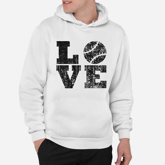 Love Baseball Mama Funny Game Day Lover Cute Hoodie | Crazezy DE