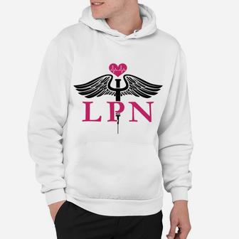 Lpn Nurse Flag Sweatshirt With Caduceus Symbol Hoodie | Crazezy