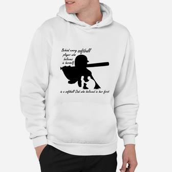 Mens Behind Every Softball Player Is Softball Hoodie | Crazezy CA