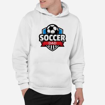 Mens Soccer Dad Fathers Day Mens Gif Premium Hoodie | Crazezy