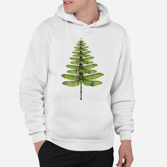 Merry Christmas Insect Lover Xmas Dragonfly Christmas Tree Hoodie | Crazezy