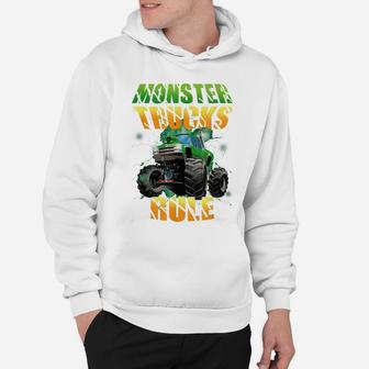 Monster Trucks Rule Shirt With Green Monster Truck Hoodie | Crazezy