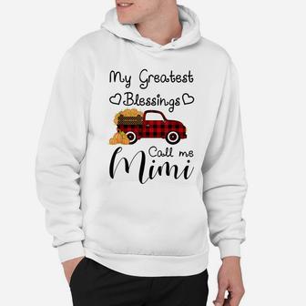 My Greatest Blessings Call Me Mimi Pumpkin Truck Hoodie | Crazezy