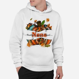 Nene Pumpkin Leopard Nene Thankful Grateful Blessed Hoodie | Crazezy CA