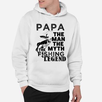 Papa Legend Fishing Cute Fathers Day Gift Hoodie | Crazezy