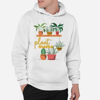 Plant Mom Crazy Plant Lady Proud Plant Floral Mama Outfit Hoodie | Crazezy UK