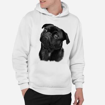 Pug Shirt For Dog Mom Dad Gift Funny Cute Black Pug Hoodie | Crazezy