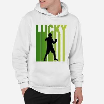 St Patricks Day Lucky Boxing Funny Sport Lovers Gift Hoodie | Crazezy