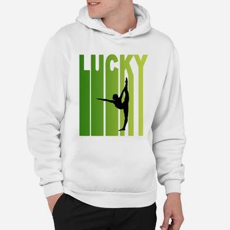 St Patricks Day Lucky Gymnastics Funny Sport Lovers Gift Hoodie | Crazezy