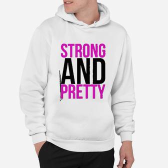 Strong And Pretty Funny Strongman Workout Gym Hoodie | Crazezy