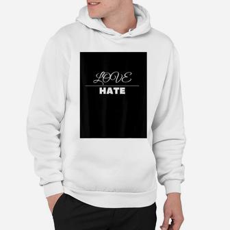 Thin Line Between Love And Hate Design Hoodie | Crazezy CA