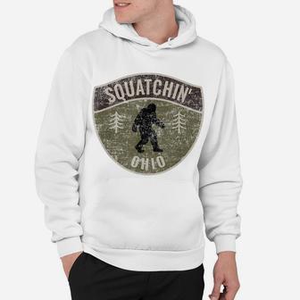 Vintage Sasquatch Squatchin' Ohio Big Foot Hunting Hoodie | Crazezy