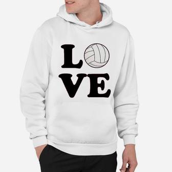 Volleyball Love Team Player Cute Fan Hoodie | Crazezy