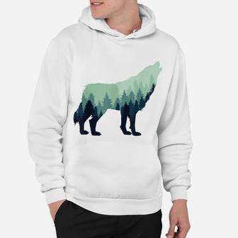 Wolf Nature Forest Outdoor Hiking Camping Hunting Gift Hoodie | Crazezy CA