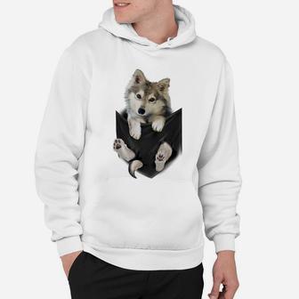 Wolf White Pup In Pocket Wolves Tee Shirt Gifts Hoodie | Crazezy AU