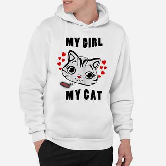 Womens Fuuny Cat,Girlfriend,Love Hoodie | Crazezy