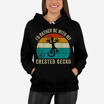 Funny Crested Gecko Lover Reptile Owner Kids Women Hoodie | Crazezy UK