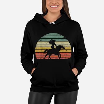 Girl Horse Riding Shirt Vintage Cowgirl Texas Ranch Women Hoodie | Crazezy CA
