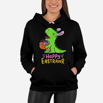 Happy Eastrawr Dinosaur Clothing Easter Day Gift Boys Kids Women Hoodie | Crazezy UK