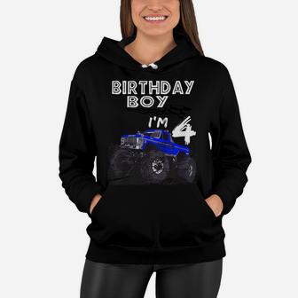 Kids 4Th Birthday Racing Car Truck Costume T Shirt Boys Flag Tee Women Hoodie | Crazezy UK