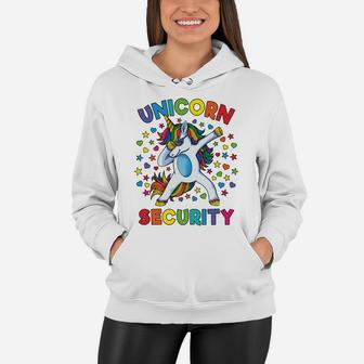 Dabbing Unicorn Men Gift Rainbow Unicorn Security Boy Women Hoodie | Crazezy