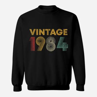 35 Years Old Born In 1984 Vintage 35Th Birthday Sweatshirt | Crazezy
