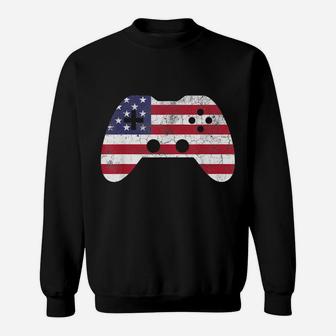4Th Of July T Shirt Gift Video Game Gamer Kids Boys Men USA Sweatshirt | Crazezy