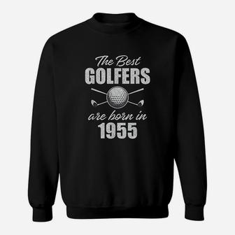 66 Year Old Golfer Golfing 1955 66th Birthday Sweatshirt | Crazezy