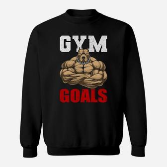 A Strongest Gymer Gets Gym Goals Sweat Shirt | Crazezy DE