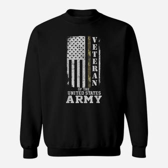 American Flag Camo Proud Us Army Veteran, US Army Sweatshirt | Crazezy