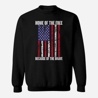 American Flag T Shirt For Men Women Kids Home Of The Free Sweatshirt | Crazezy