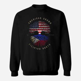 American Grown Filipino Roots Philippines Flag Sweatshirt | Crazezy CA