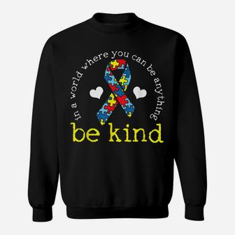Autism Awareness Tshirt Kindness Puzzle Ribbon Heart Sweatshirt | Crazezy UK