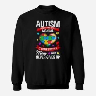 Autism Mom Shirt Women Autism Awareness Shirts Mom Cute Gift Sweatshirt | Crazezy