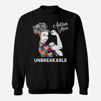 Autism Mom Unbreakable World Autism Awareness Day Best Gift Sweatshirt | Crazezy