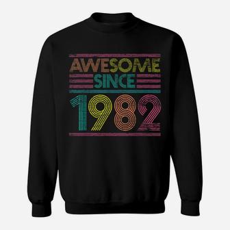 Awesome Since 1982 38Th Birthday Gifts 38 Years Old Sweatshirt | Crazezy