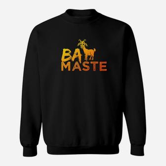 Baa Maste Goat Yoga Design Crazy Animal Funny Gift Sweatshirt | Crazezy AU